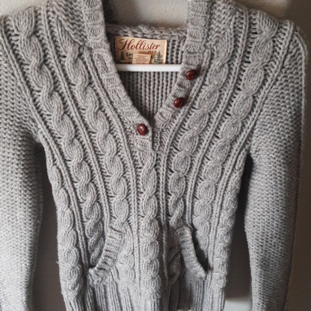 Woven Hollister Sweater